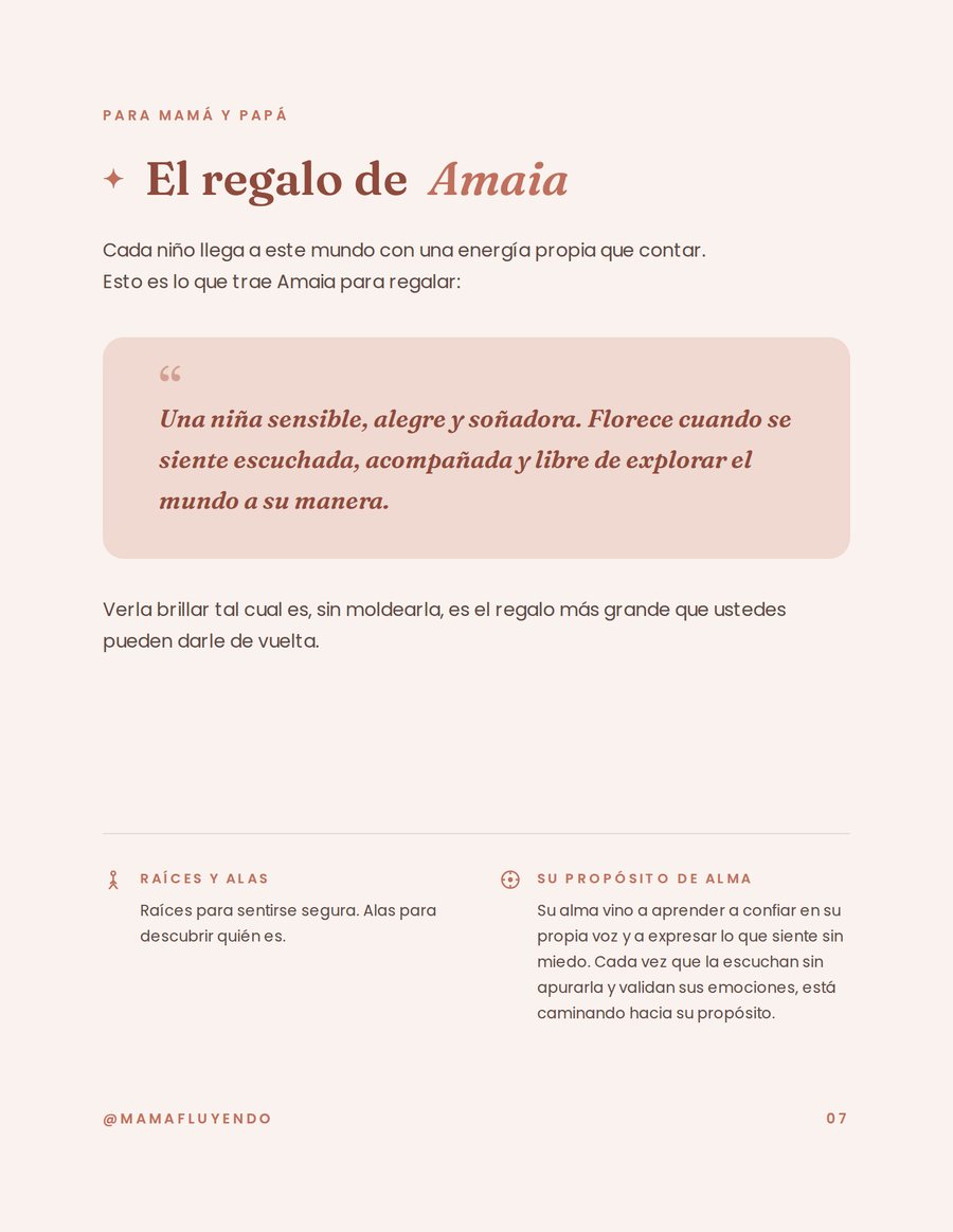 Página El regalo de tu hijo